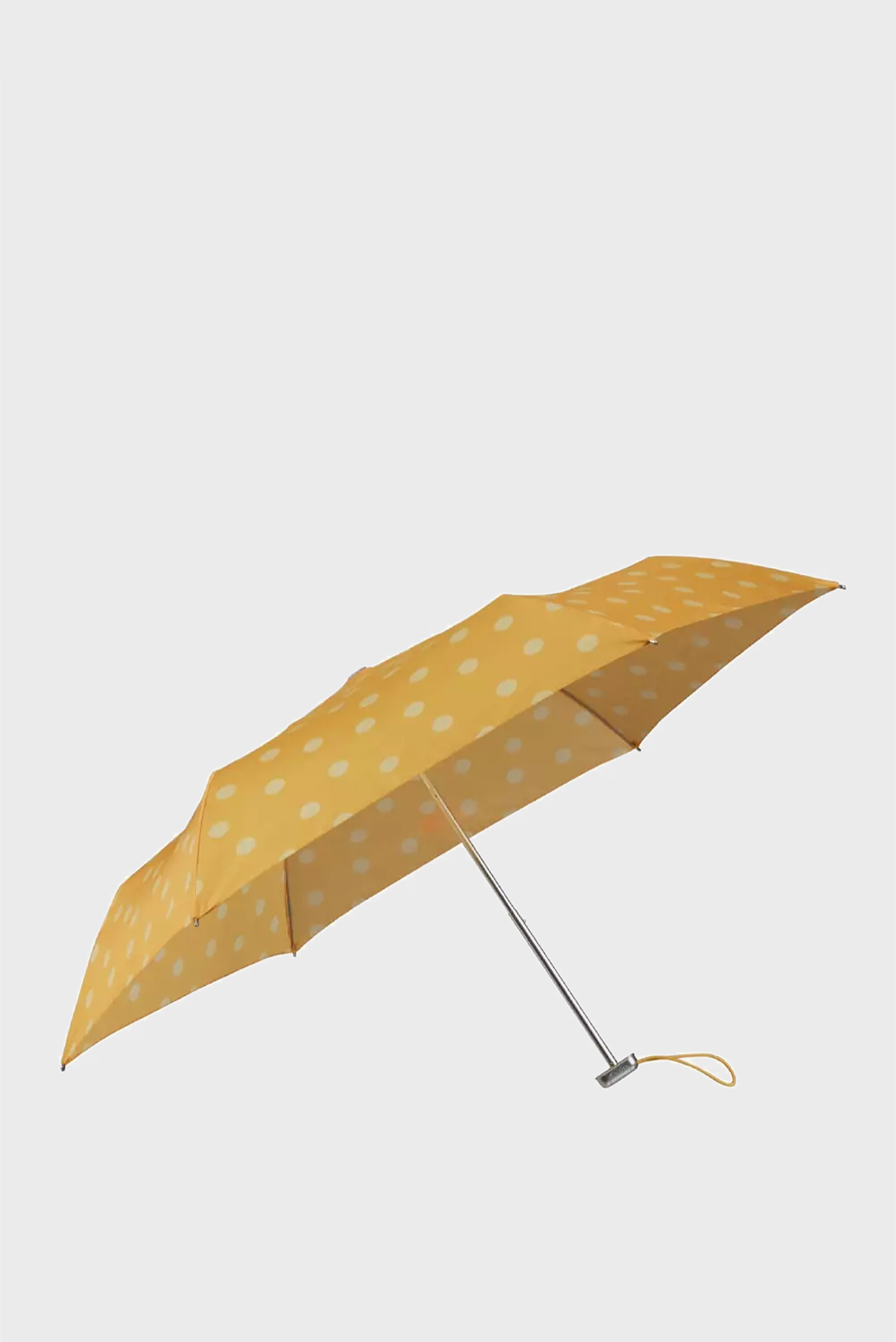 Жіноча жовта парасолька в горошок ALU DROP S 1