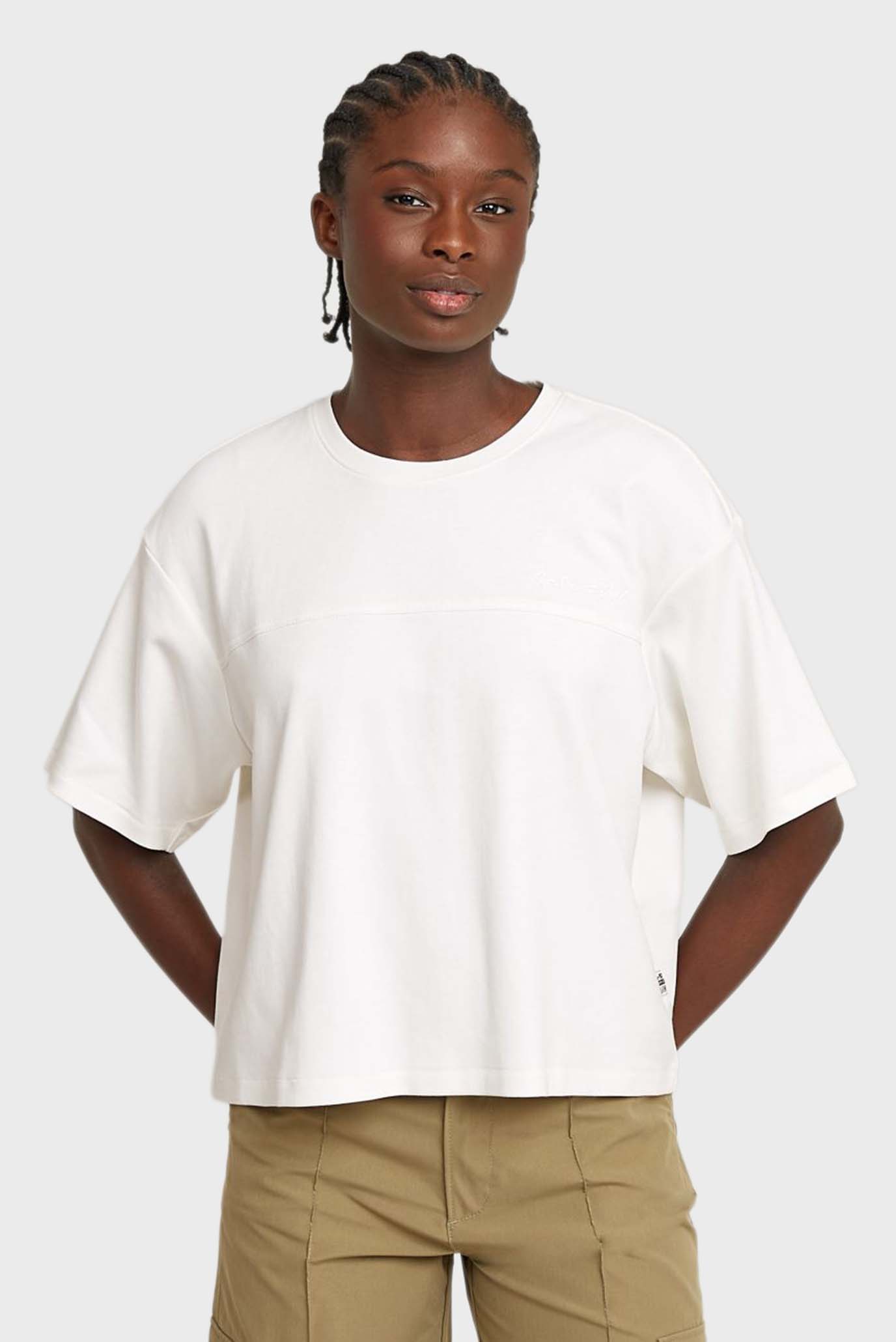 Женская белая футболка G-script Белый XS G-Star RAW D26419,C812 Женская белая футболка G-script Белый XS G-Star RAW D26419,C812