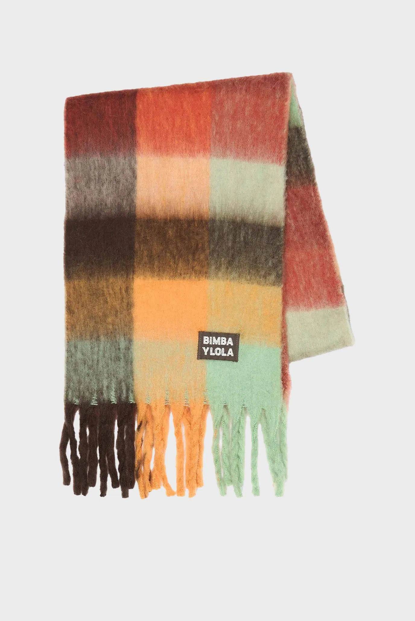 Женский шарф в клетку 1