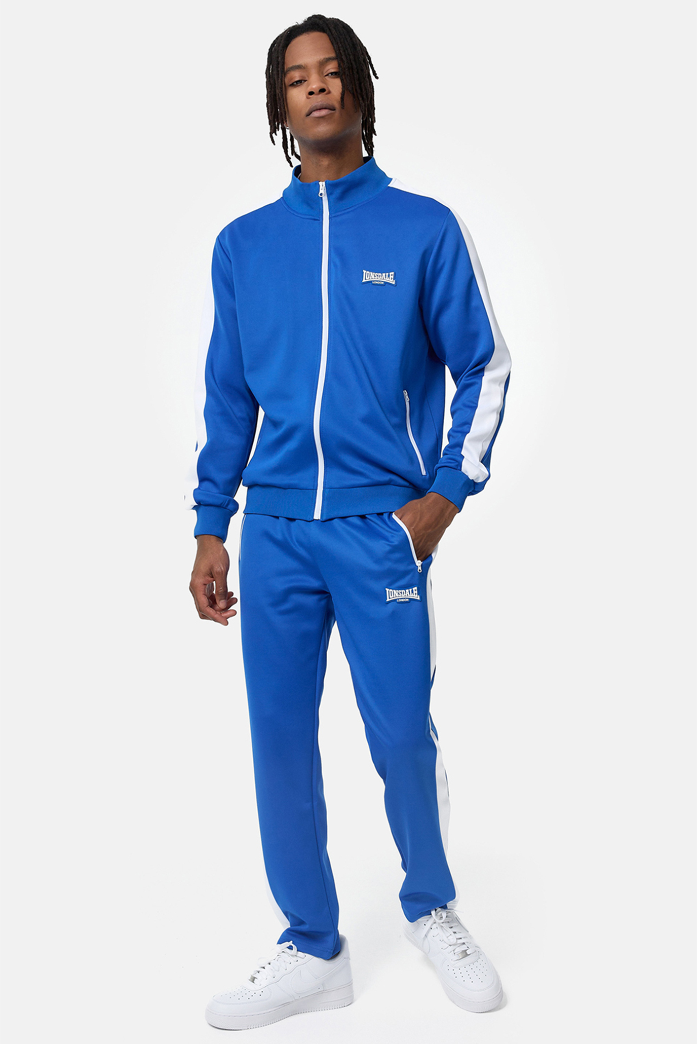 Мужской синий спортивный костюм (кофта, брюки) 1