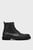 Мужские черные кожаные ботинки TRUCKER BOOT
