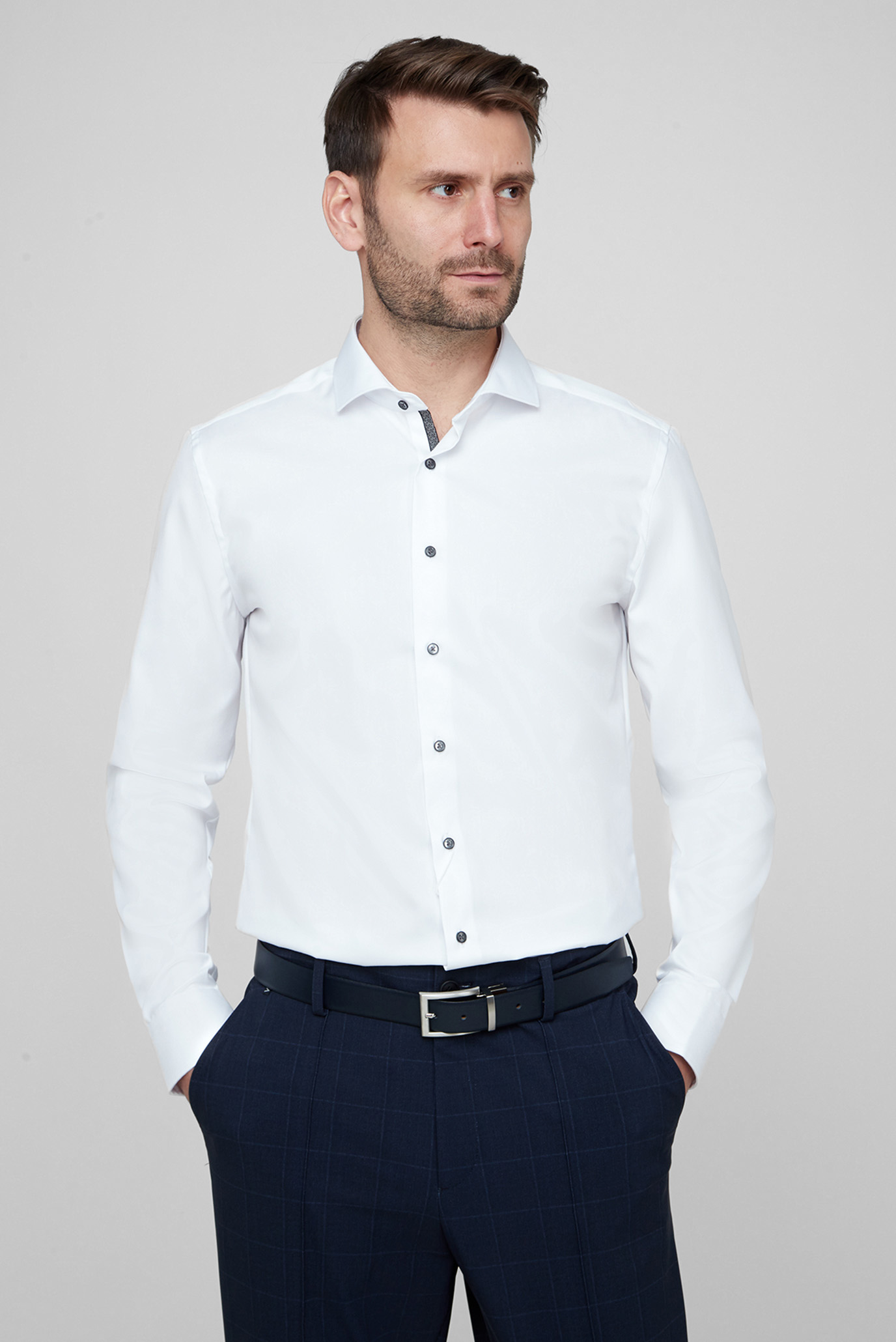 Мужская белая рубашка Modern Fit 1