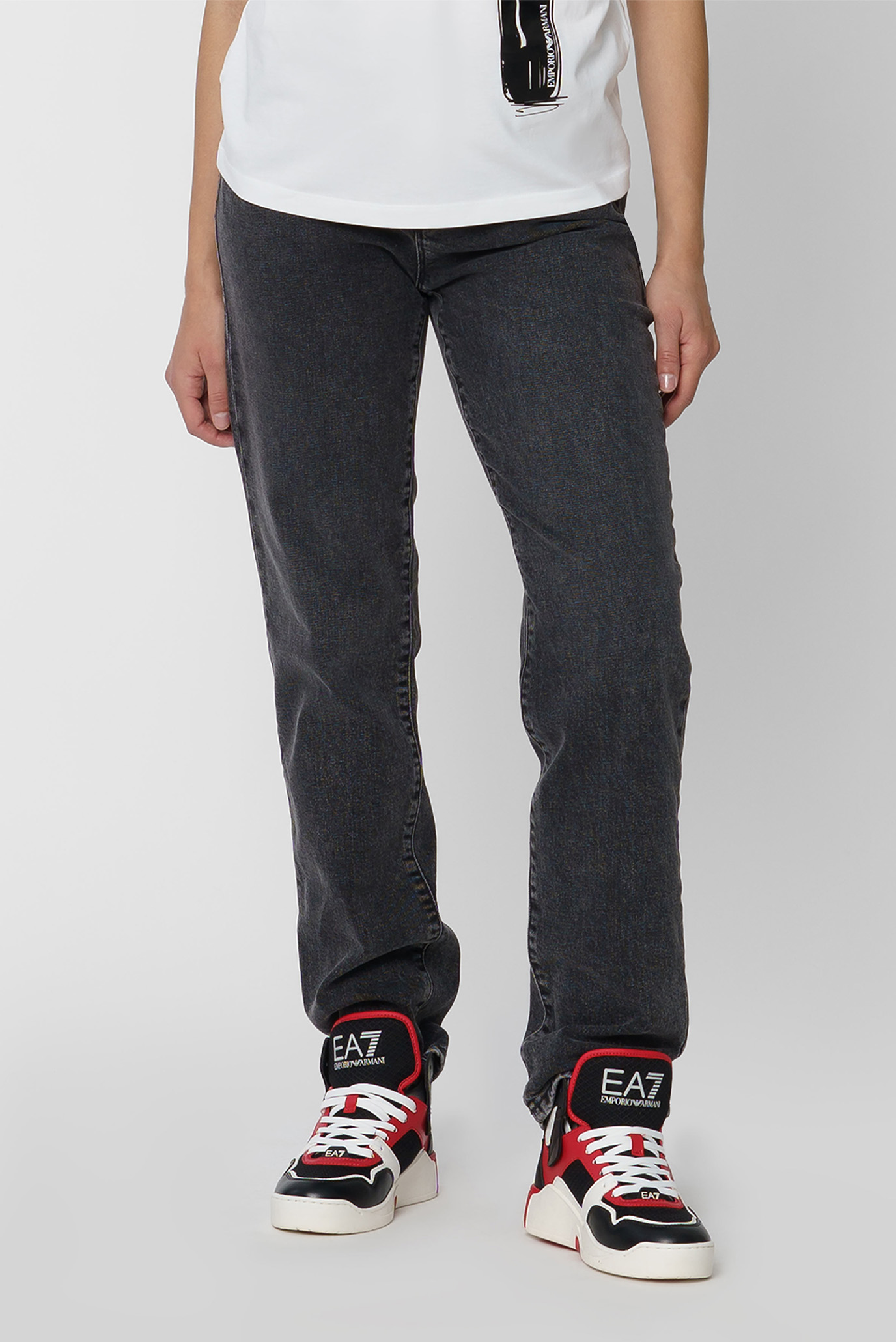 Жіночі темно-сірі джинси 1