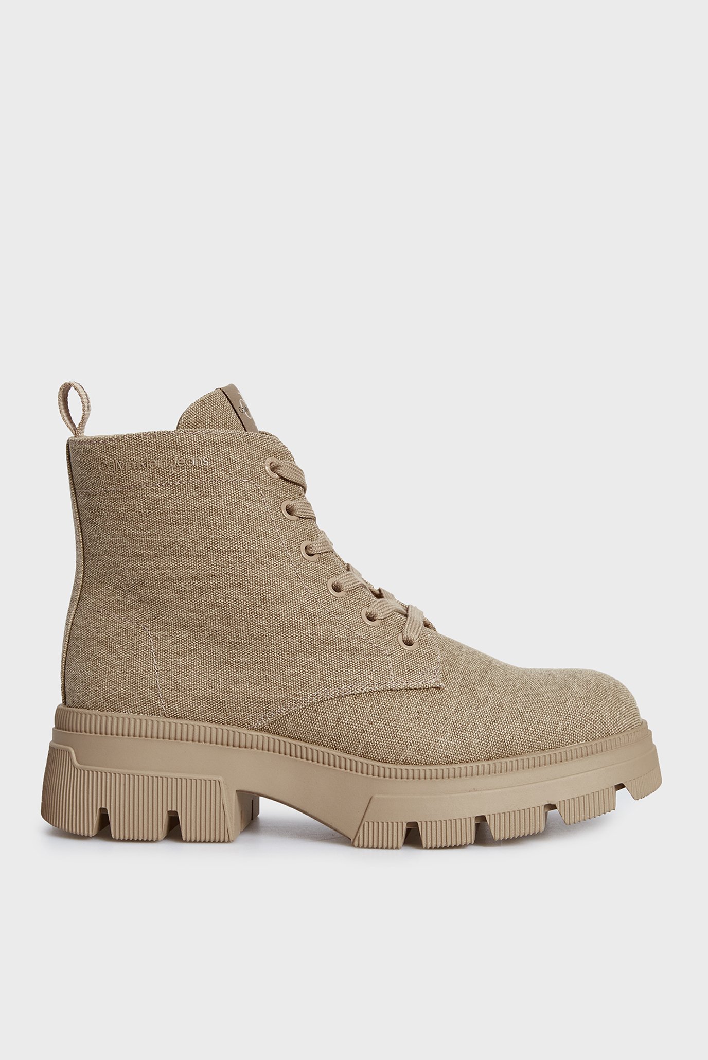 Женские бежевые ботинки CHUNKY COMBAT LACEUP BOOT CO 1