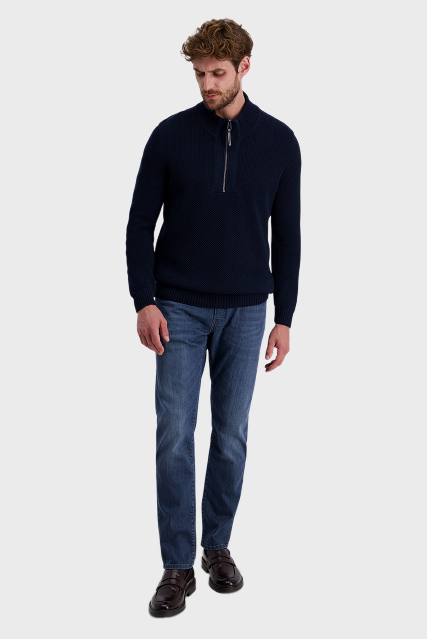 Мужская темно-синяя кофта Синий XXL Pierre Cardin PC.-C5 51502.5114 Мужская темно-синяя кофта Синий XXL Pierre Cardin PC.-C5 51502.5114