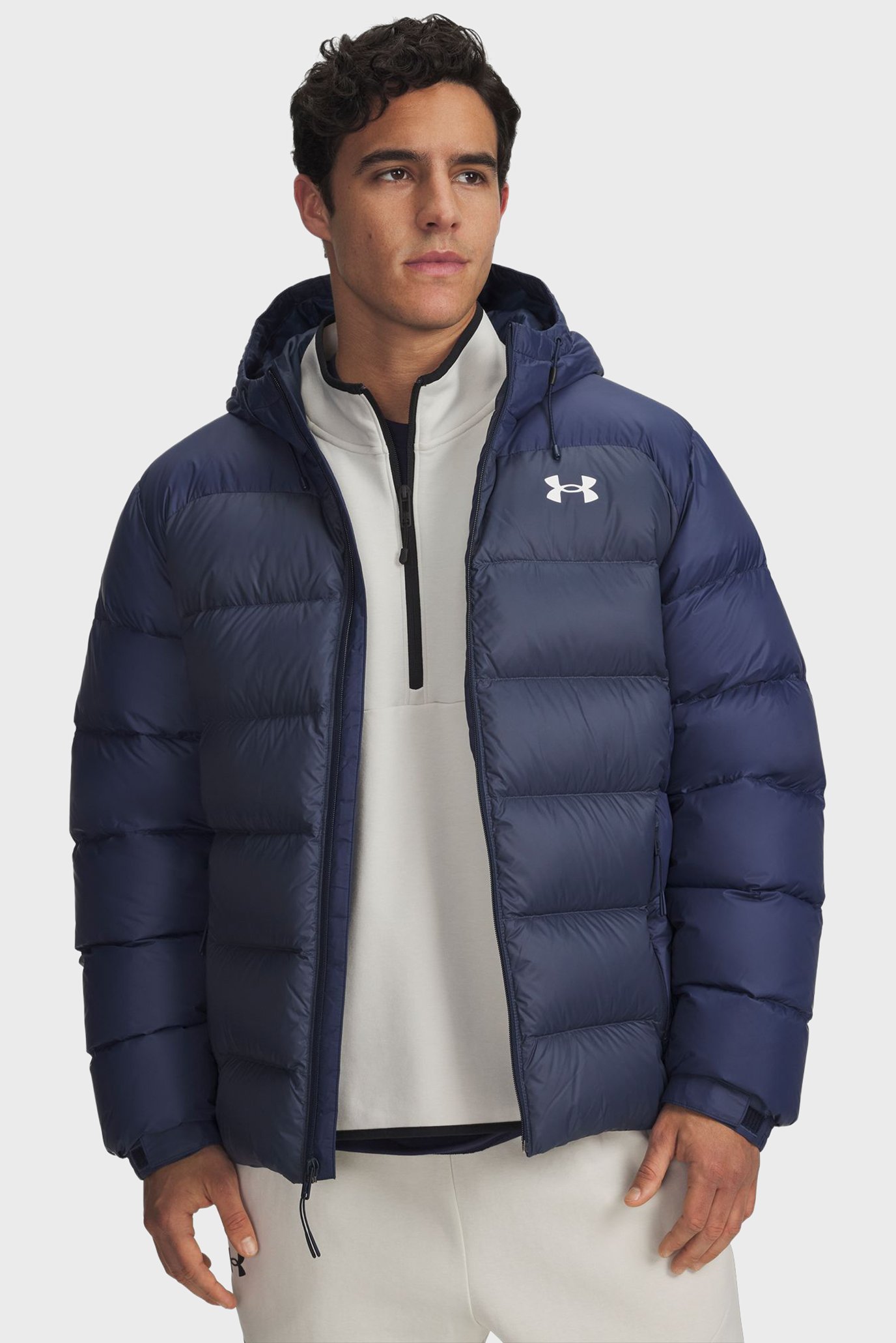 Мужская темно-синяя куртка UA Sportswear Down Jkt Синий L Under Armour 6006357-408 Мужская темно-синяя куртка UA Sportswear Down Jkt Синий L Under Armour 6006357-408