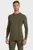 Чоловічий оливковий вовняний термореглан TECH