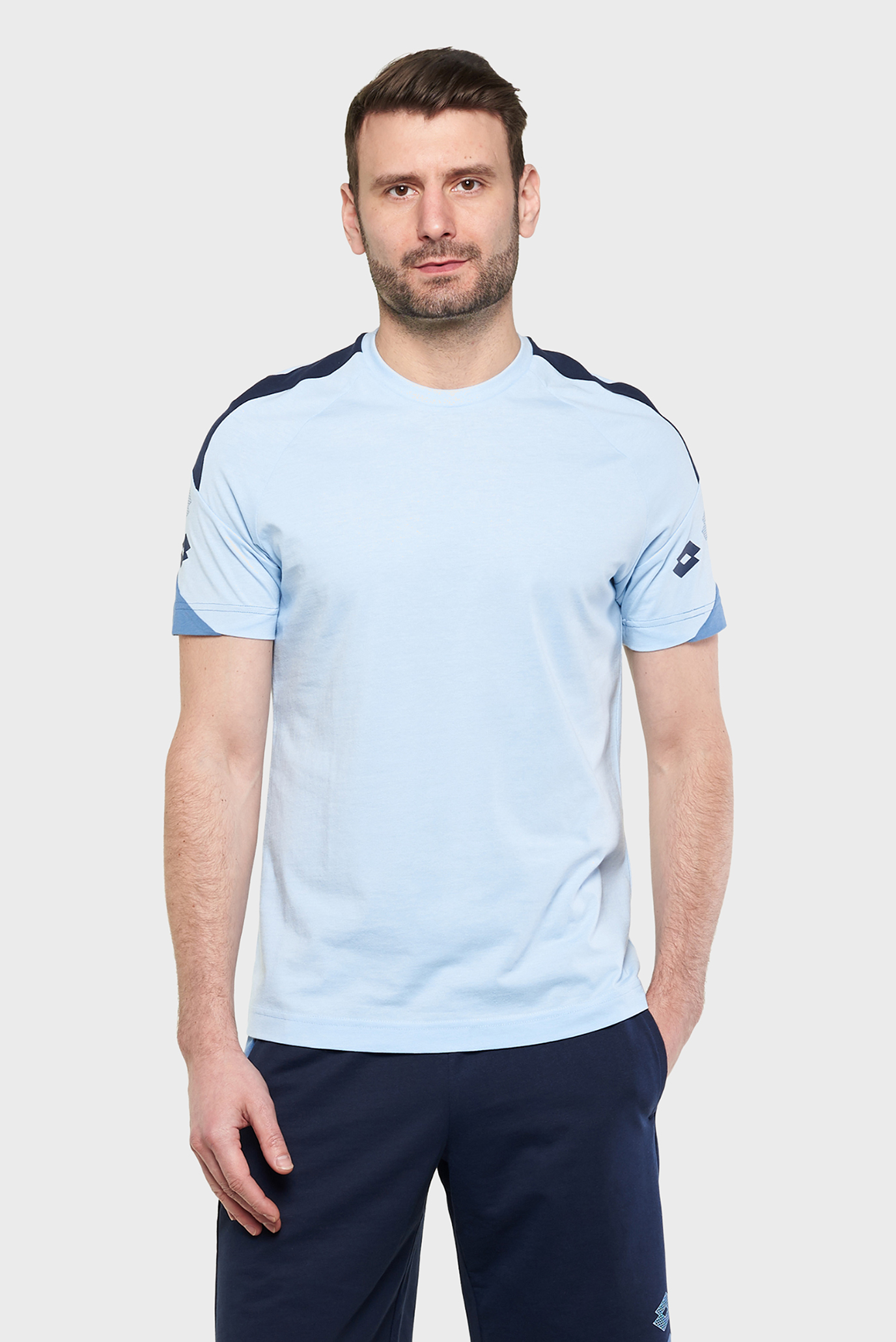 Мужская голубая футболка ATHLETICA PLUS IV TEE 1 Голубой L Lotto 220681/BNS Мужская голубая футболка ATHLETICA PLUS IV TEE 1 Голубой L Lotto 220681/BNS