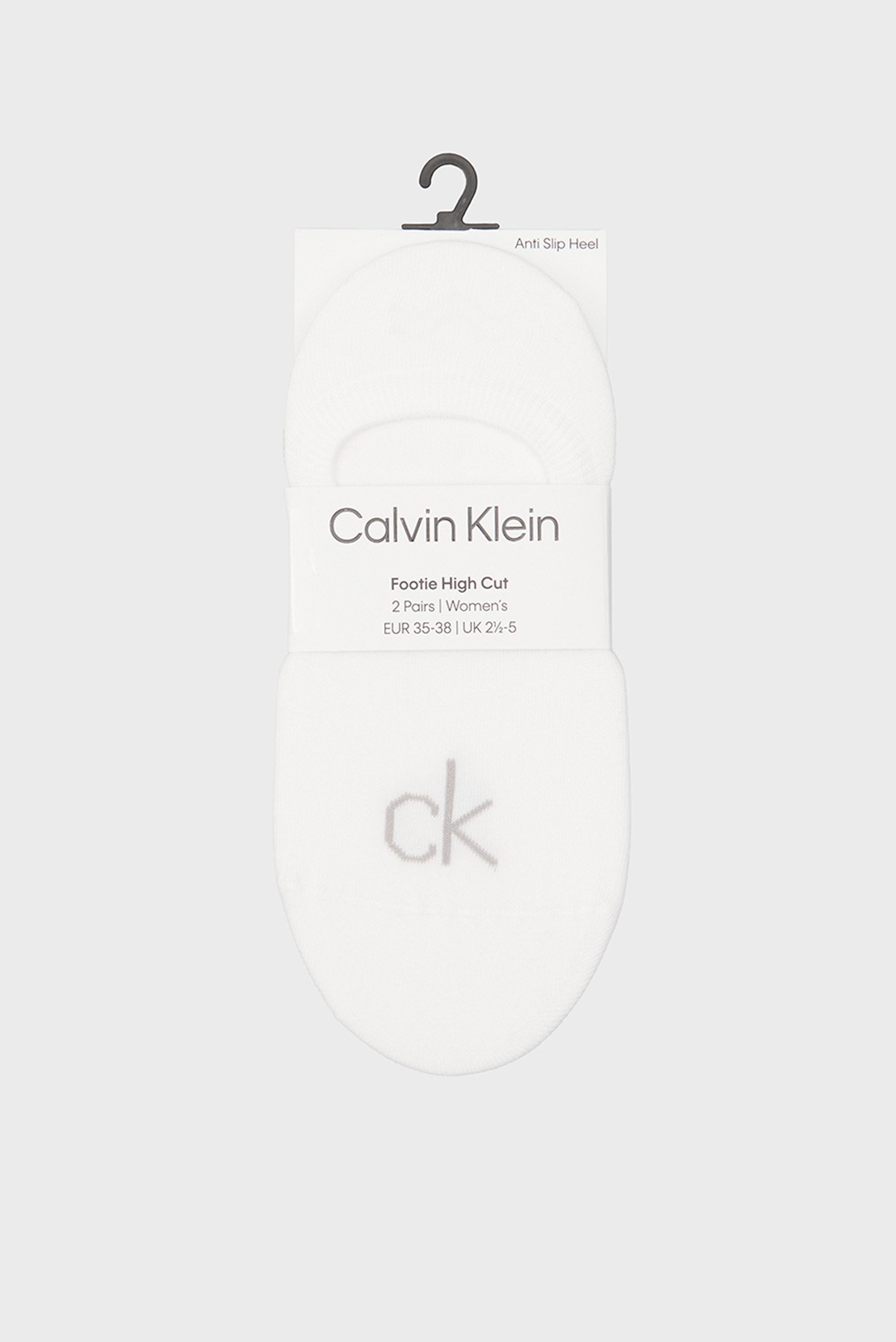 Женские белые следы (2 пары) HIGH CUT Белый 35-38 Calvin Klein 701228801 Женские белые следы (2 пары) HIGH CUT Белый 35-38 Calvin Klein 701228801