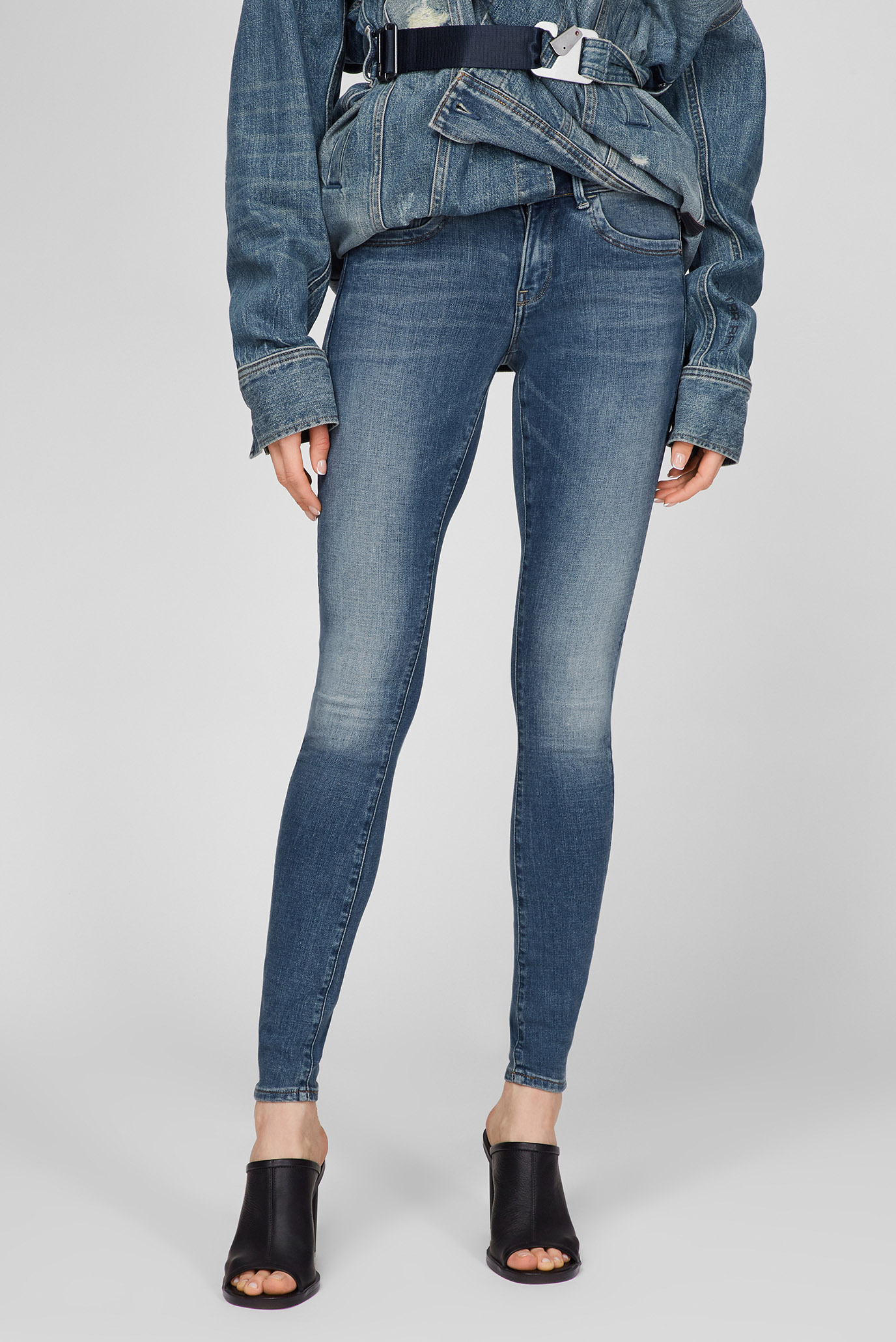 Жіночі сині джинси Lynn Mid Super Skinny 1