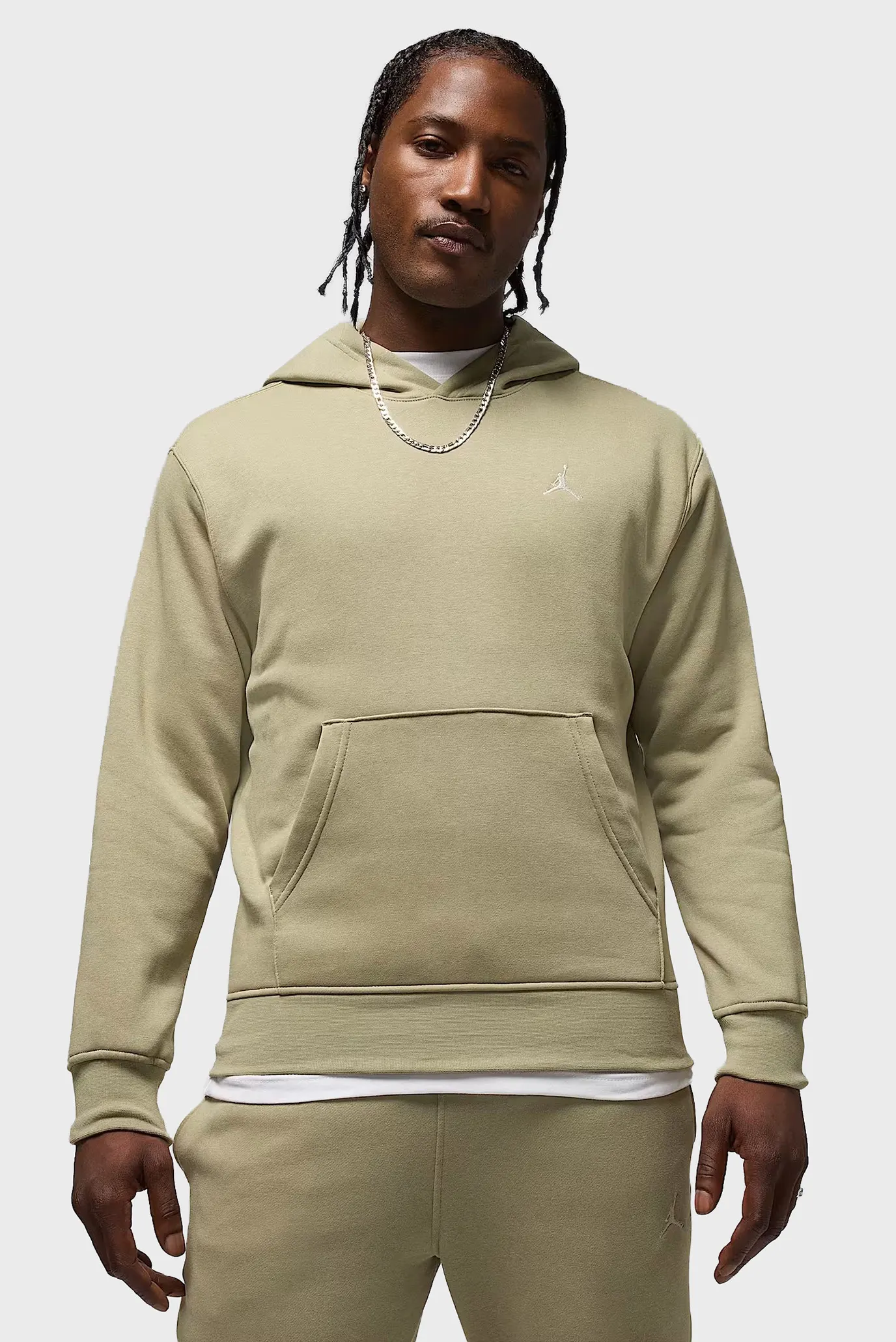 Чоловіче оливкове худі M J BRK FLC PO 1