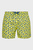 Мужские желтые плавательные шорты с узором