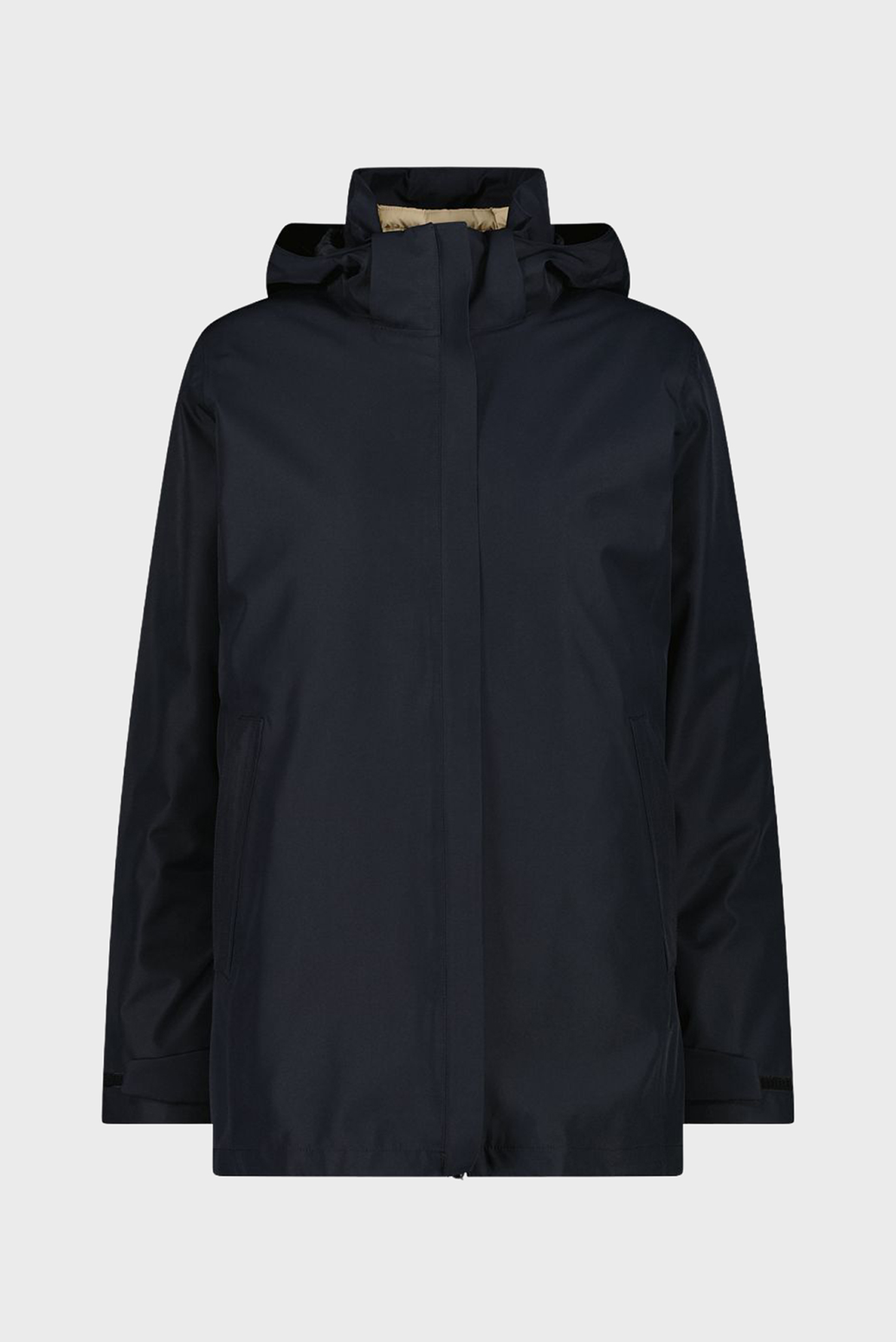 Женская черная парка 2в1 ZIP HOOD DETACHABL Черный 44 CMP 35K3796D-U901 Женская черная парка 2в1 ZIP HOOD DETACHABL Черный 44 CMP 35K3796D-U901