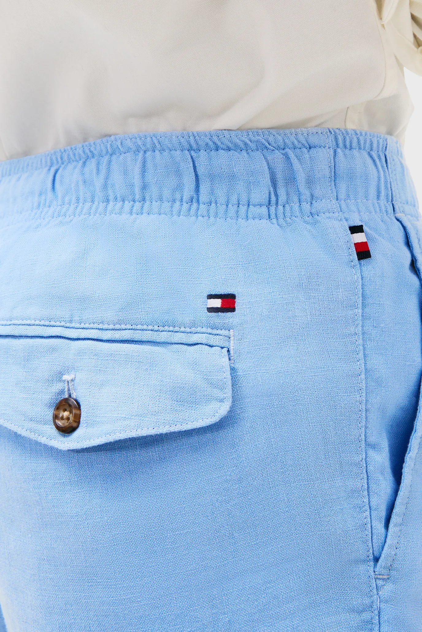 Чоловічі блакитні лляні шорти HARLEM PO 3