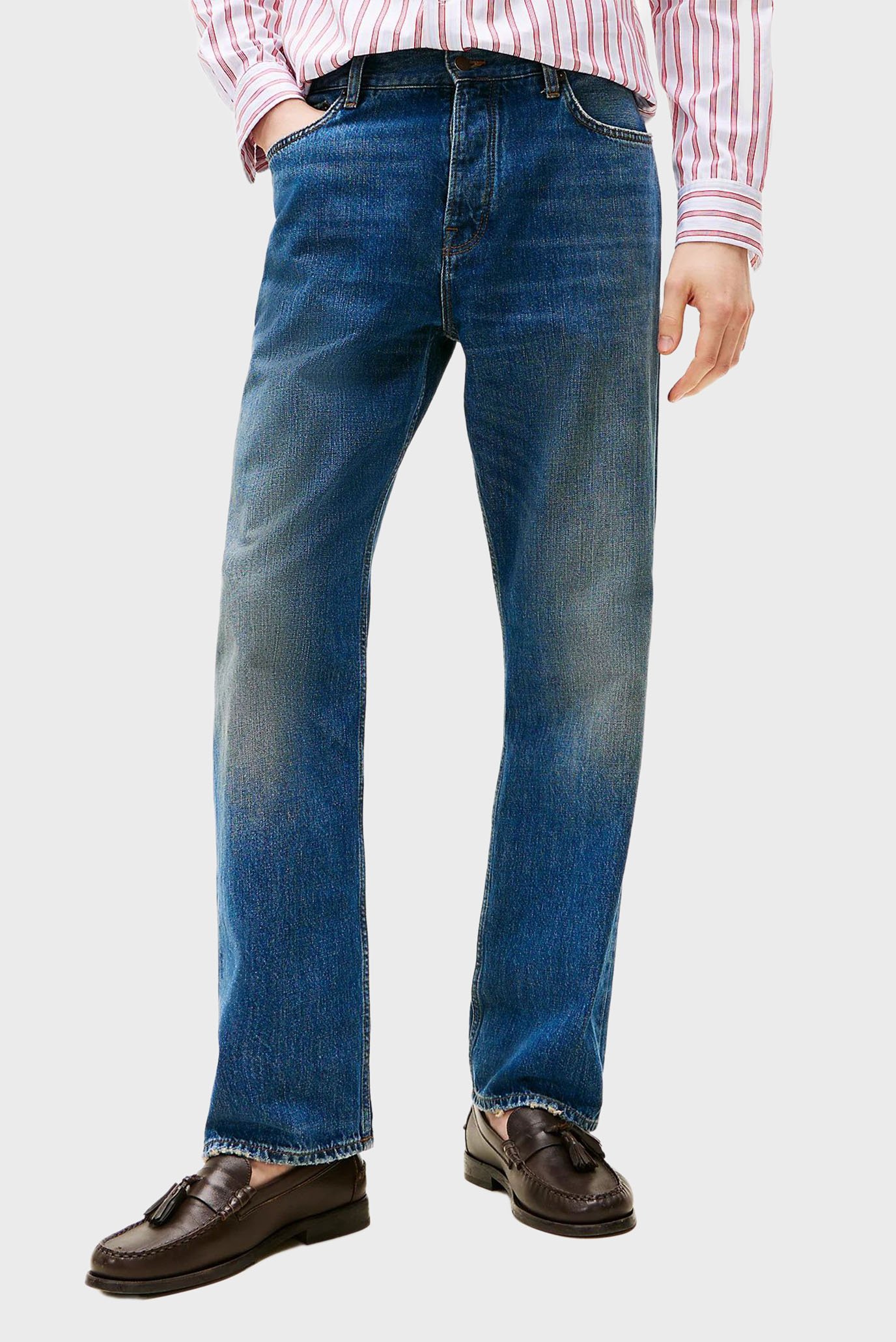 Мужские синие джинсы RELAXED RIVER Синий 30-32 Tommy Hilfiger MW0MW39669 Мужские синие джинсы RELAXED RIVER Синий 30-32 Tommy Hilfiger MW0MW39669