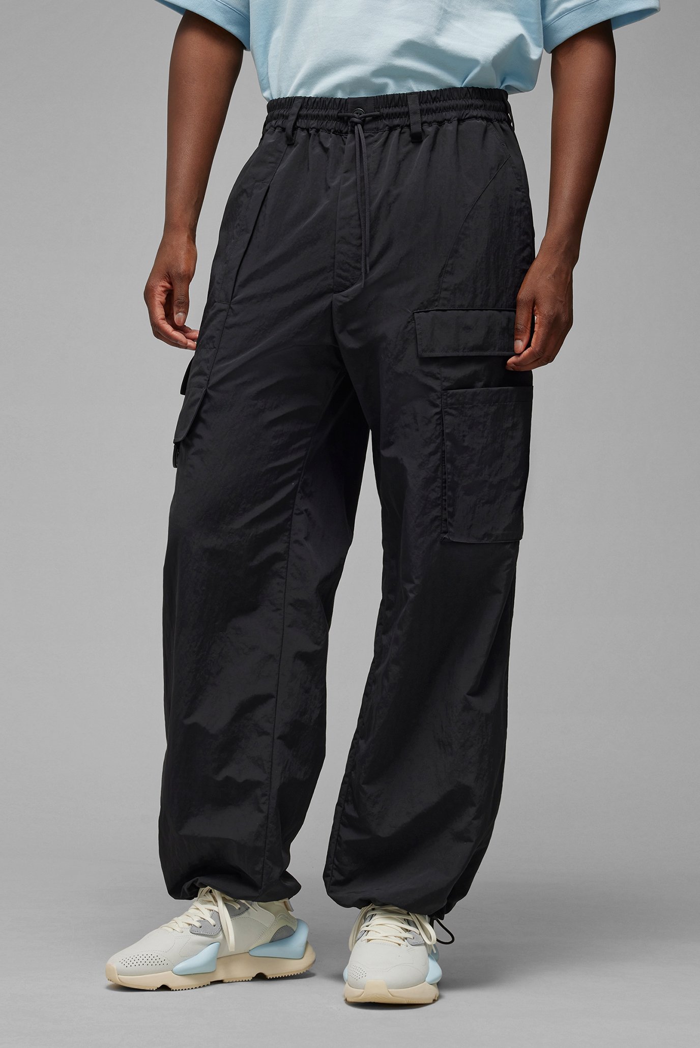 Мужские черные спортивные брюки Y-3 Crinkle Nylon 1