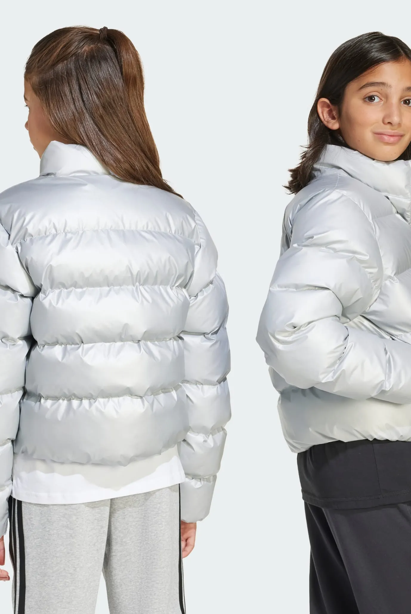 Детская серебристая куртка Synthetic Down Glam Kids 4