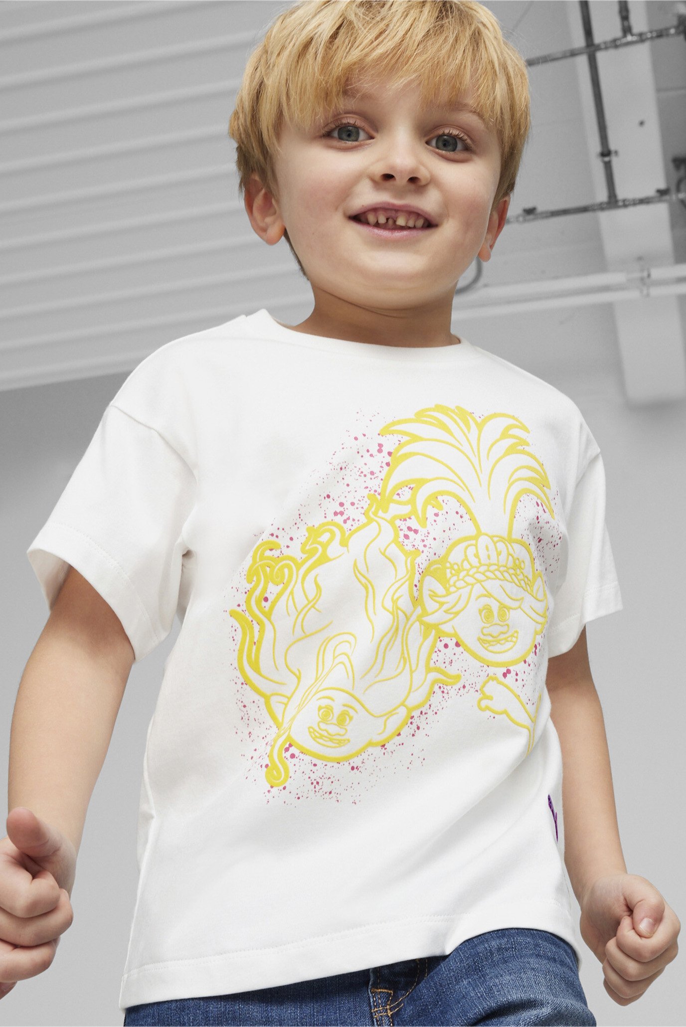Дитяча біла футболка PUMA x TROLLS Kids' Graphic Tee 1