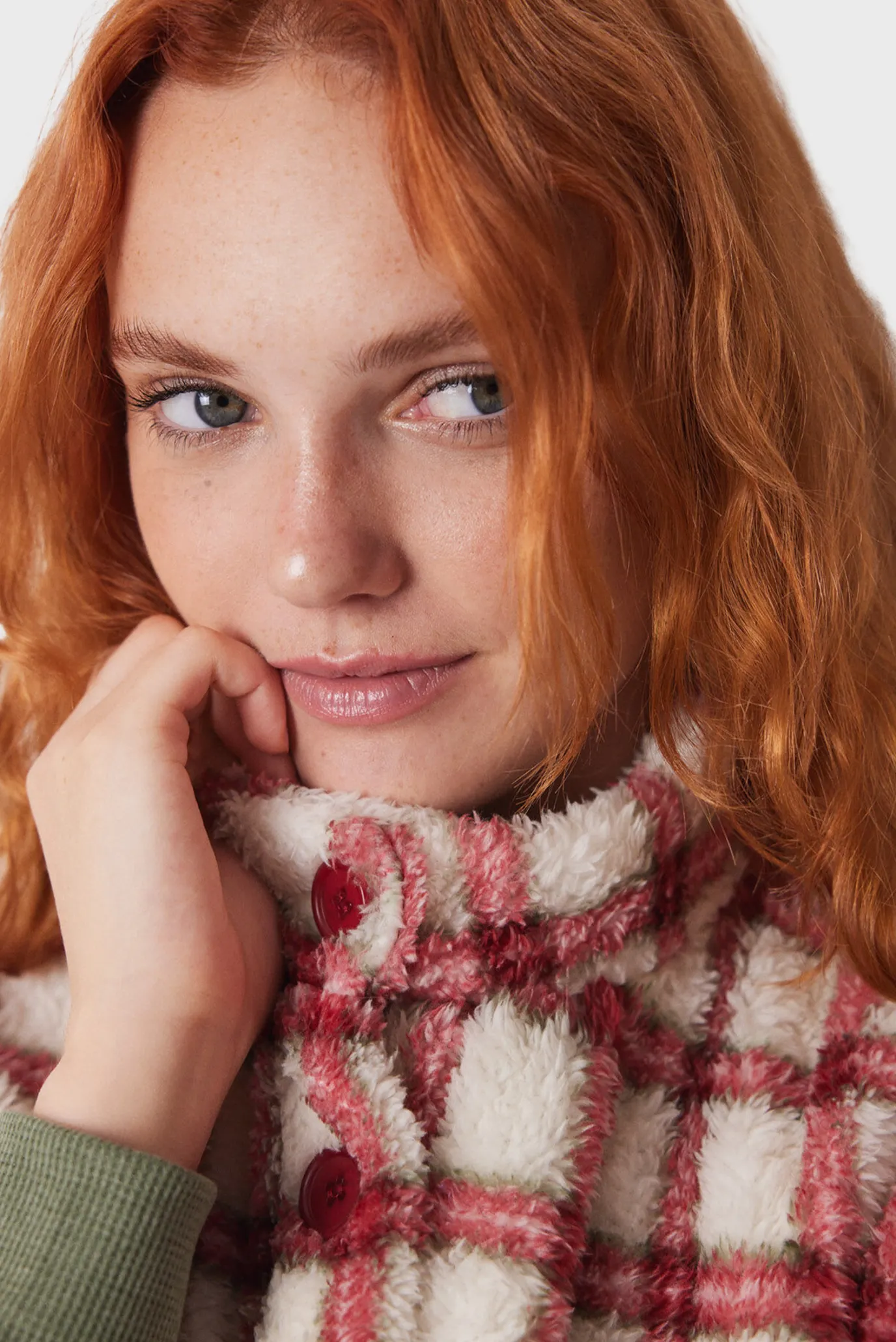 Женский халат в клетку 7