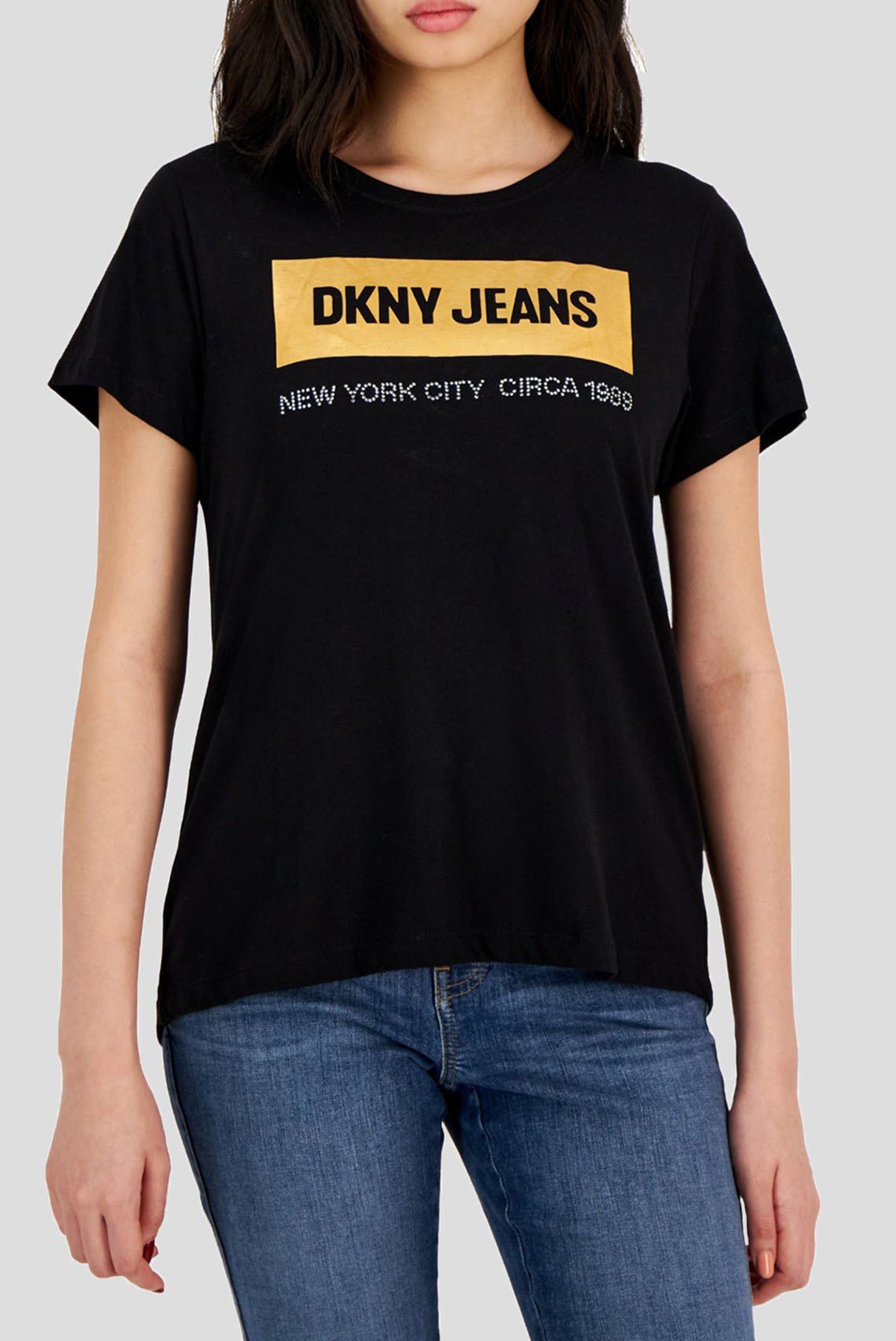 Женская черная футболка Черный S DKNY E23FCDNA Женская черная футболка Черный S DKNY E23FCDNA