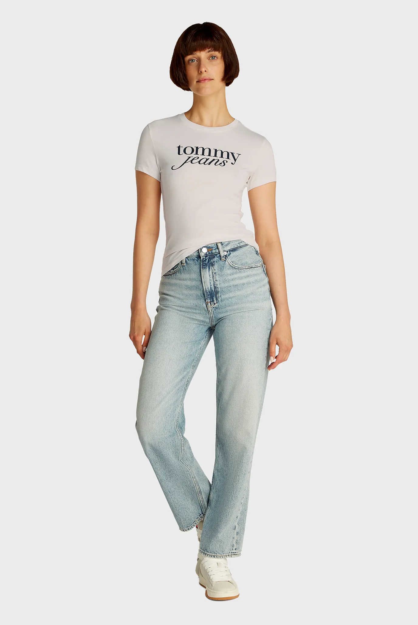 Жіноча біла футболка TJW SLIM ESSENTIAL LOGO 3