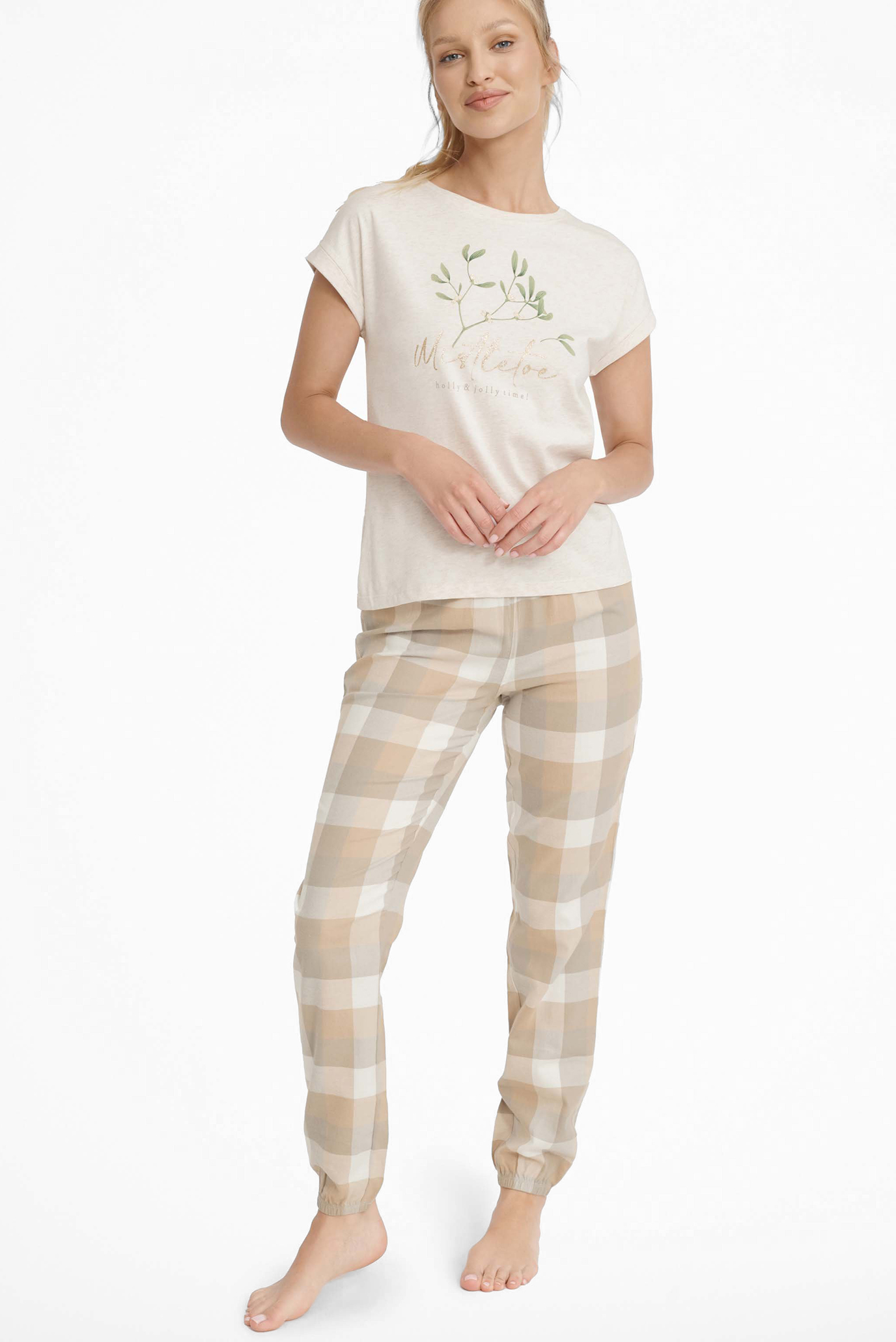 Жіноча піжама (футболка, брюки) MALLOW 1