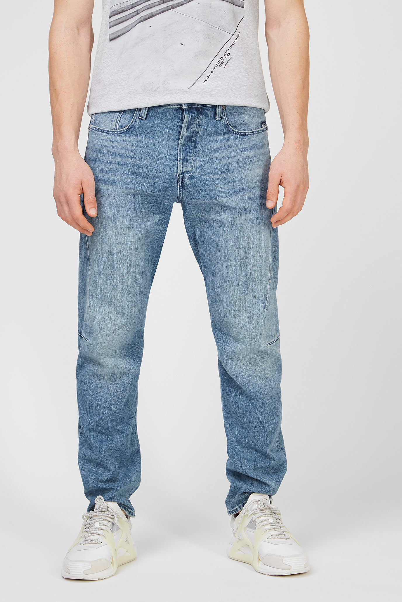 Мужские голубые джинсы Scutar 3D Slim Tapered 1