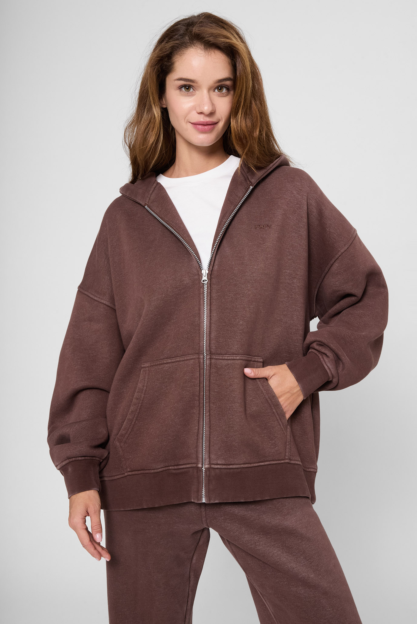 Женское коричневое худи Коричневый XL PRPY PWSPRGHZE0062 Женское коричневое худи Коричневый XL PRPY PWSPRGHZE0062