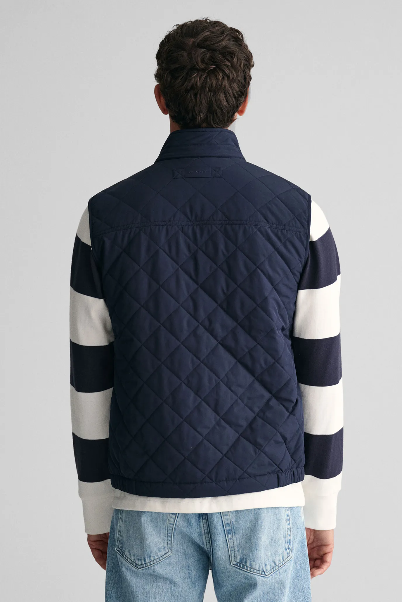 Мужской темно-синий жилет QUILTED WINDCHEATER VEST 3