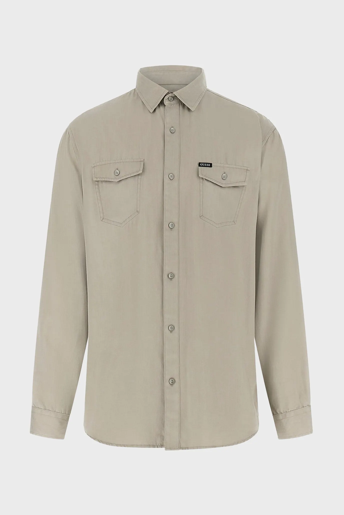 Чоловіча бежева сорочка 5