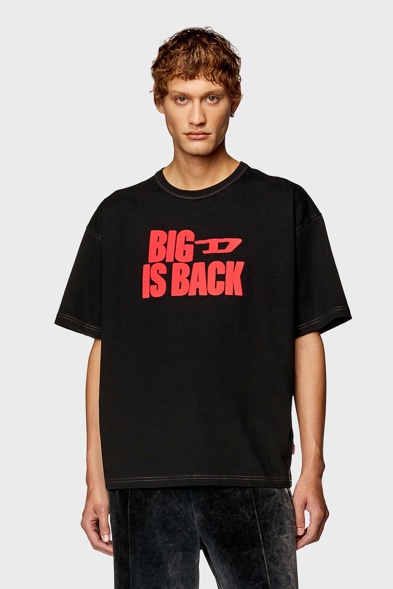 Мужская черная футболка T-BOXT-BACK MAGLIETTA 1