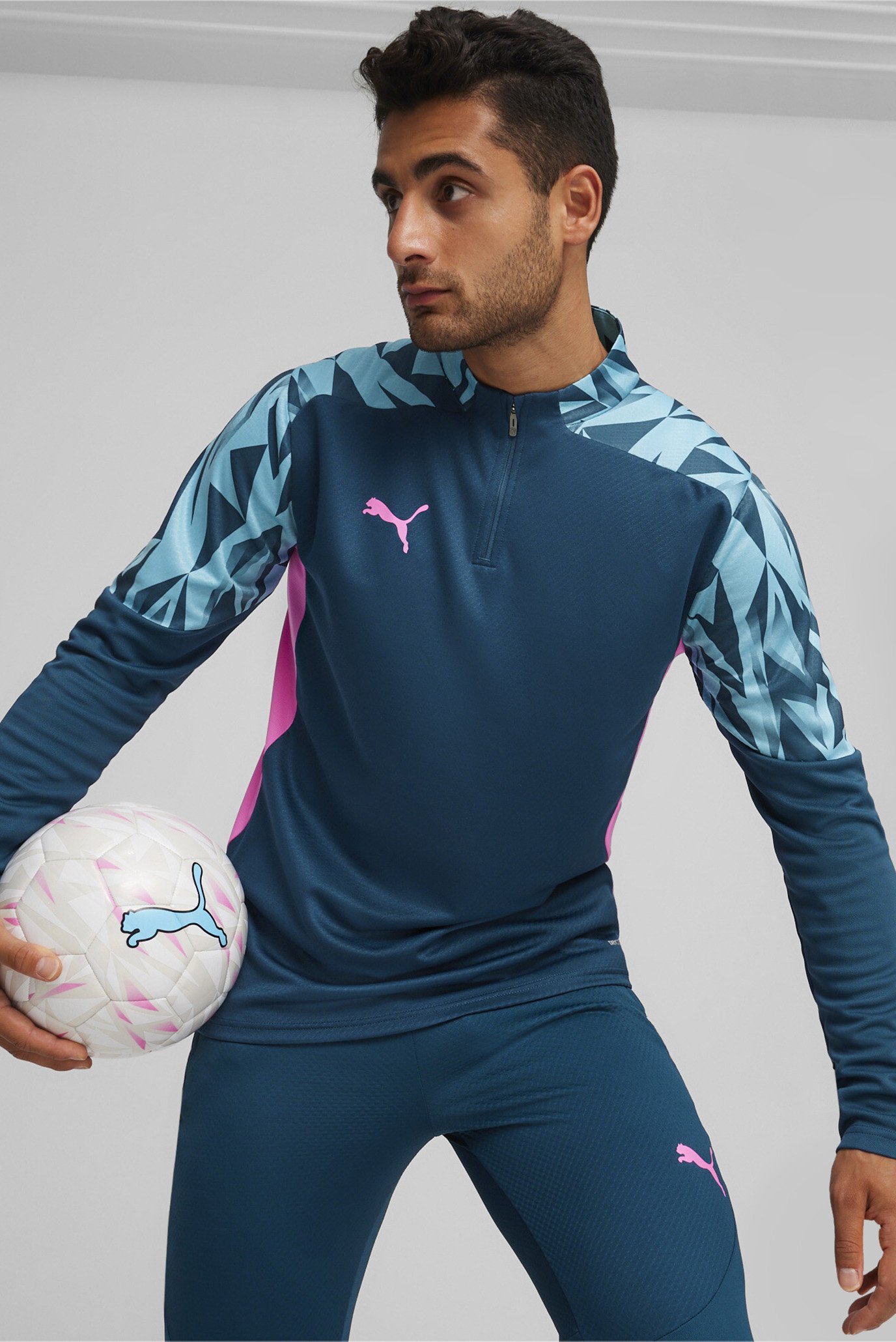 Чоловіча спортивна кофта individualFINAL Men's Quarter-Zip Football Top 1