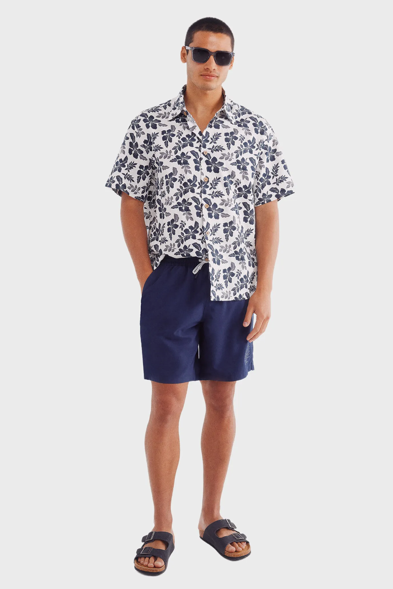 Мужские темно-синие плавательные шорты 2