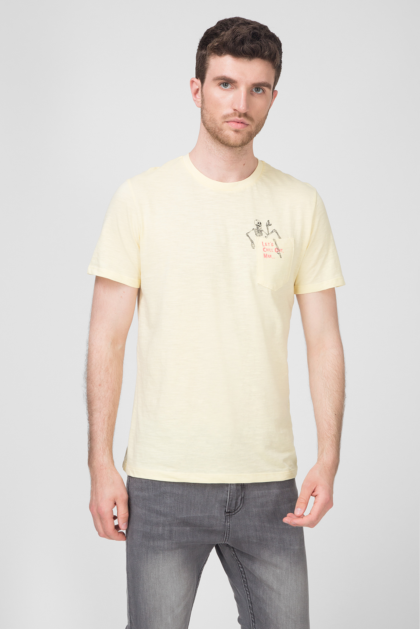 Мужская желтая футболка 1