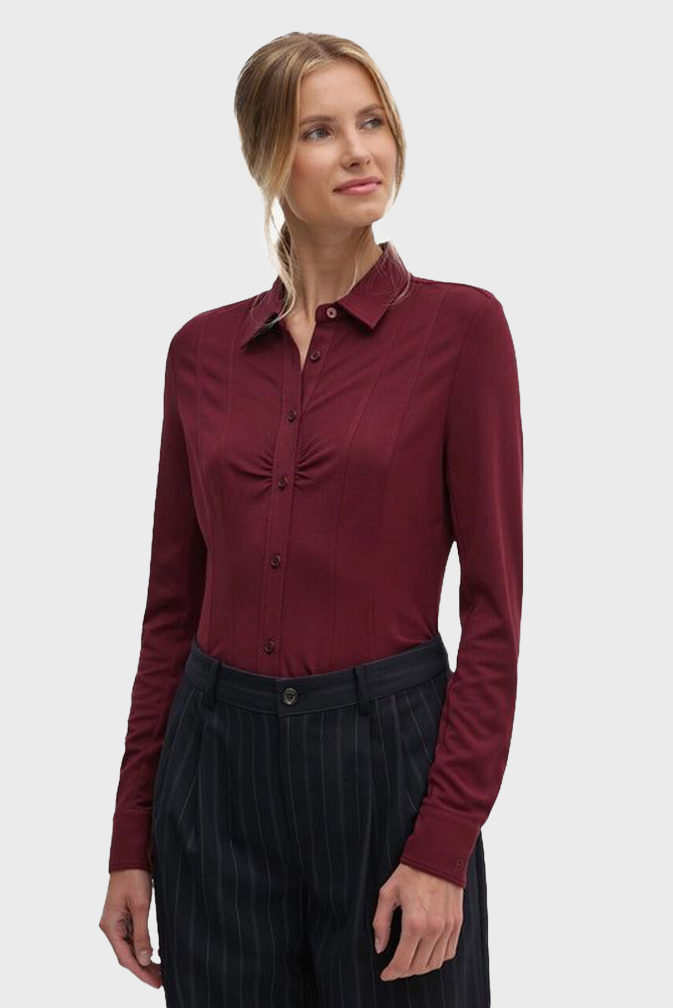 Женская бордовая рубашка Бордовый M DKNY D2G4A139 Женская бордовая рубашка Бордовый M DKNY D2G4A139