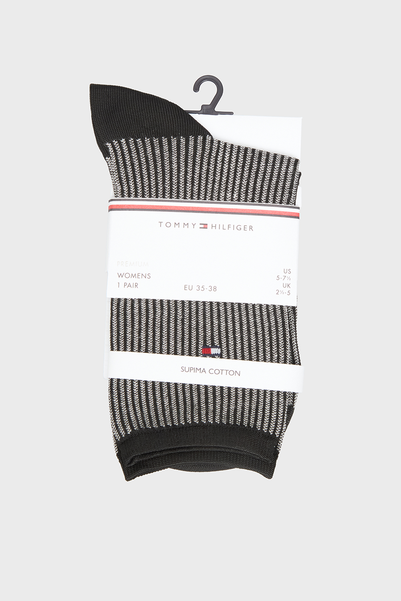Женские черные носки с узором SHINE Черный 35-38 Tommy Hilfiger 701229326 Женские черные носки с узором SHINE Черный 35-38 Tommy Hilfiger 701229326