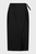 Женская черная льняная юбка ROYAH