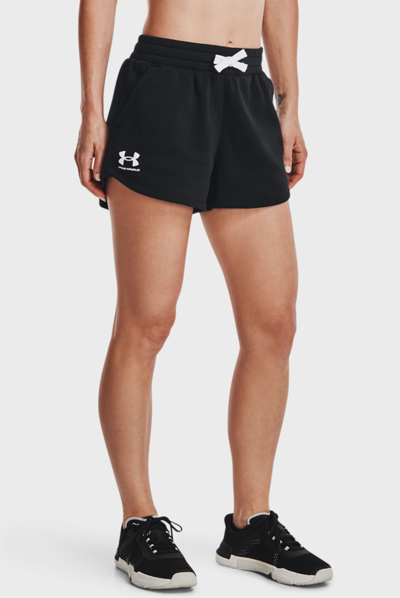 Женские черные шорты Rival Fleece Short 1