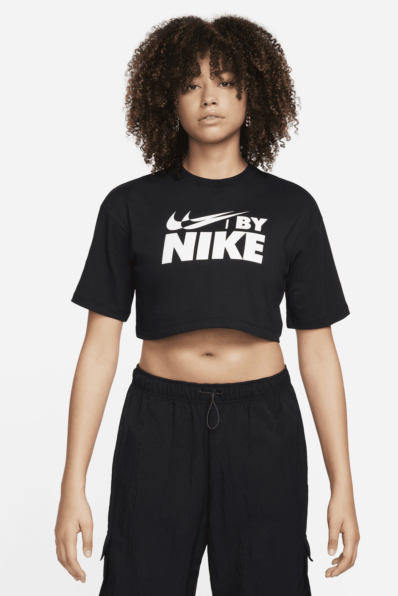 Жіноча чорна футболка W NSW CROP TEE GLS 1