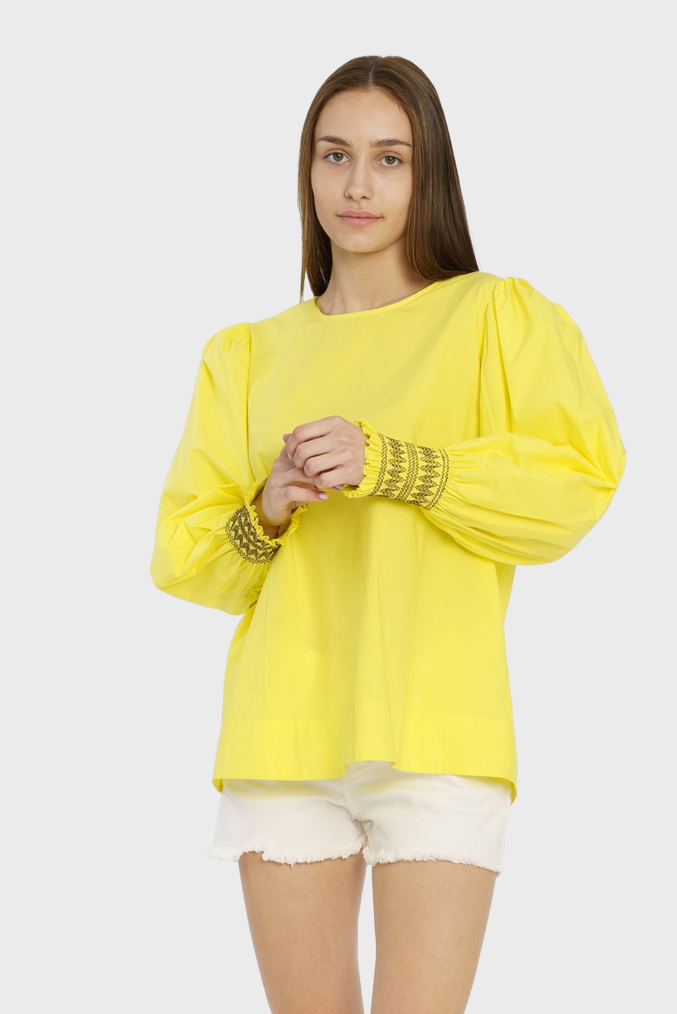 Женская желтая блуза 1