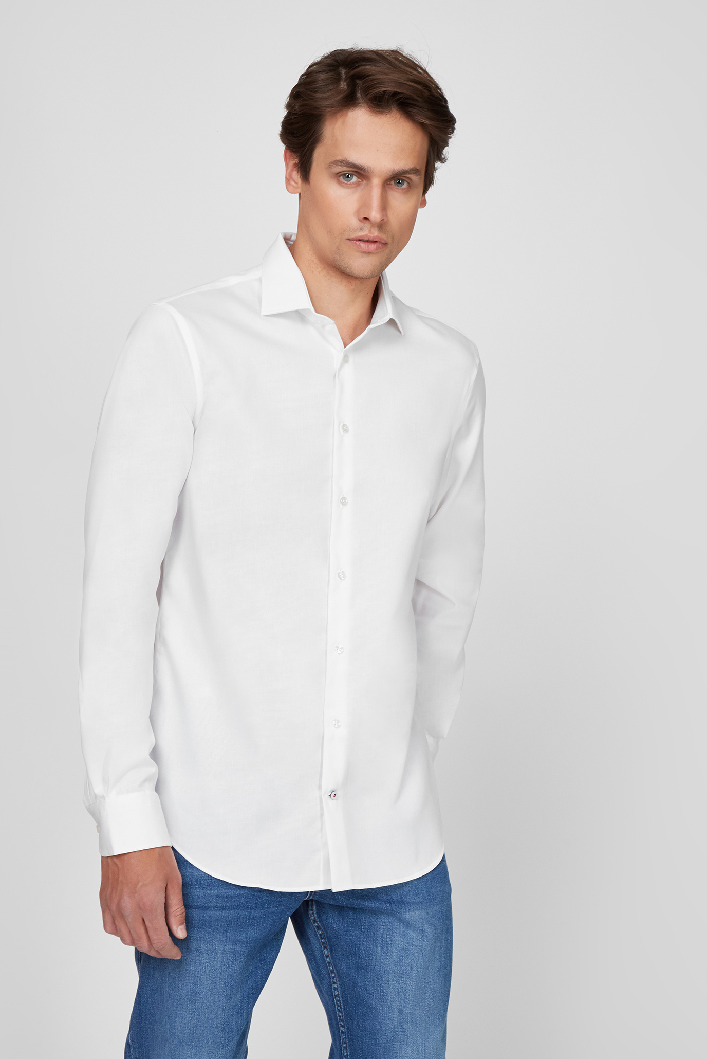 Мужская белая рубашка 1