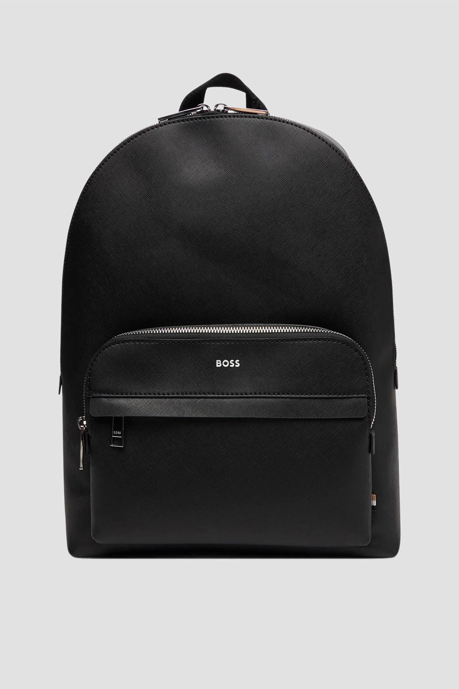 Мужской черный кожаный рюкзак Черный ONESIZE BOSS 50548179;001 Мужской черный кожаный рюкзак Черный ONESIZE BOSS 50548179;001