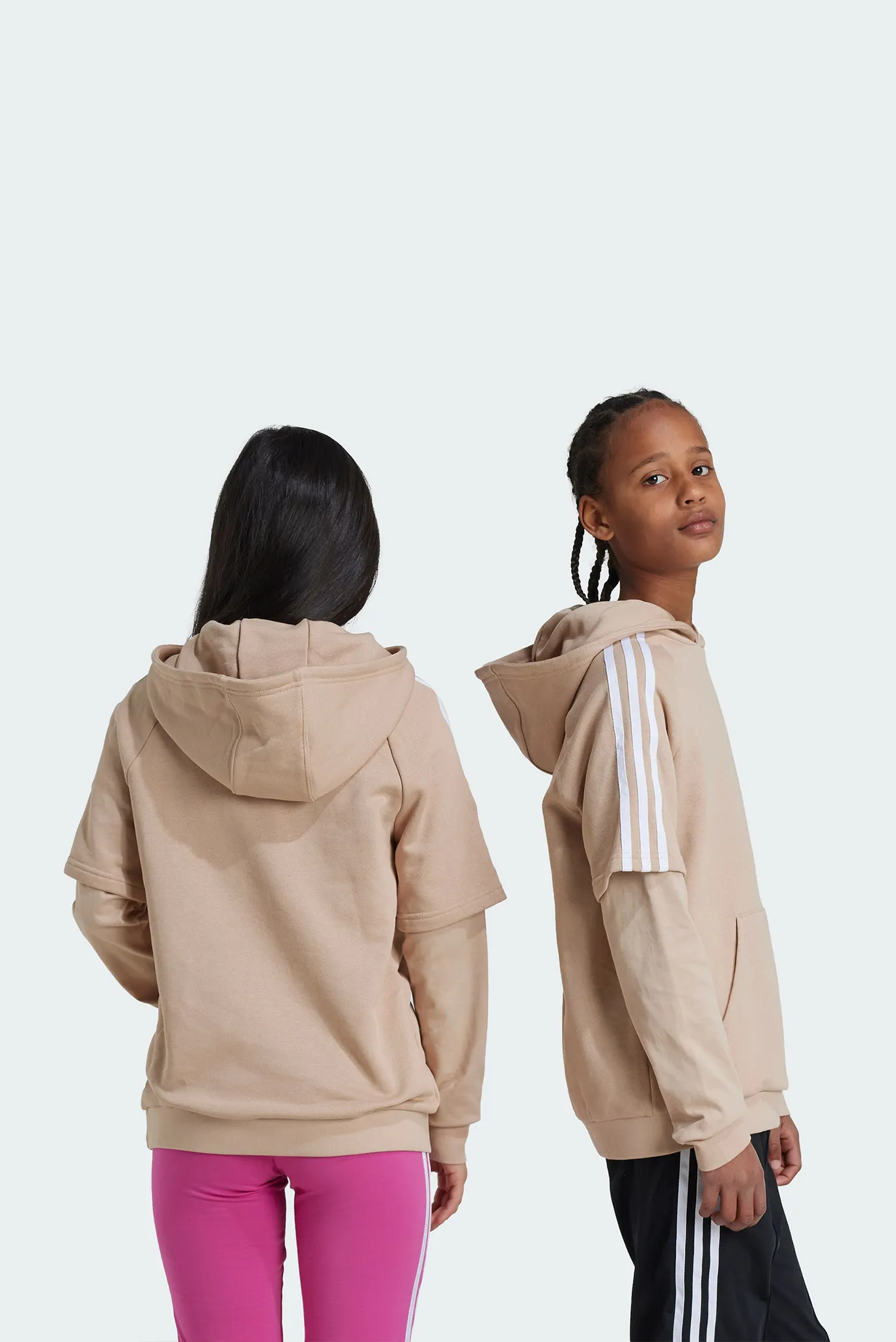 Детское бежевое худи Trefoil Kids 4