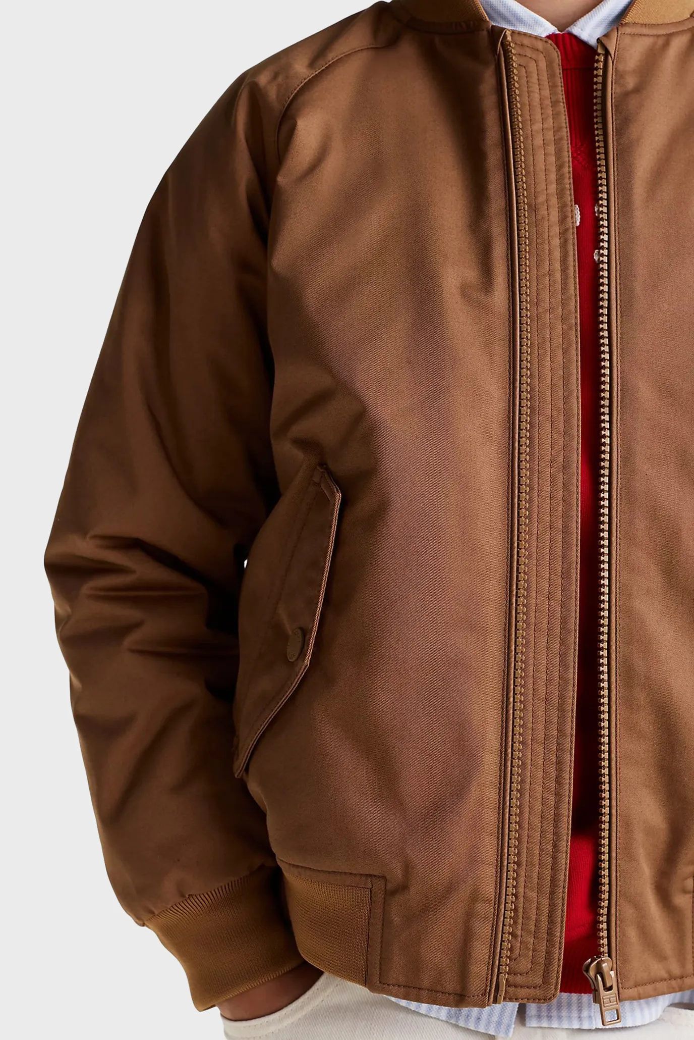 Дитячий коричневий бомбер TWILL BOMBER JACKET 5