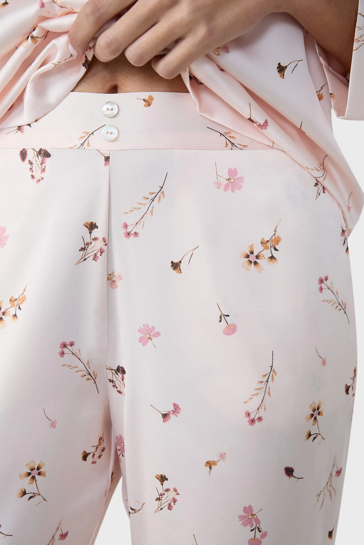 Жіночі рожеві брюки з візерунком RIVER 2