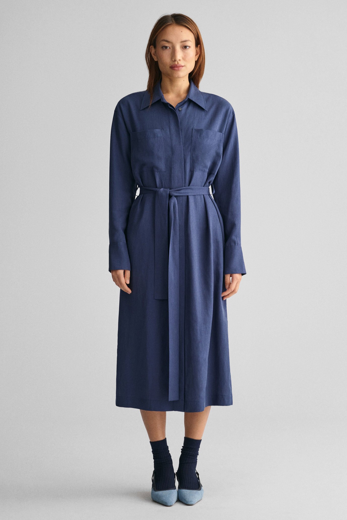 Жіноча синя сукня REL POCKET 1