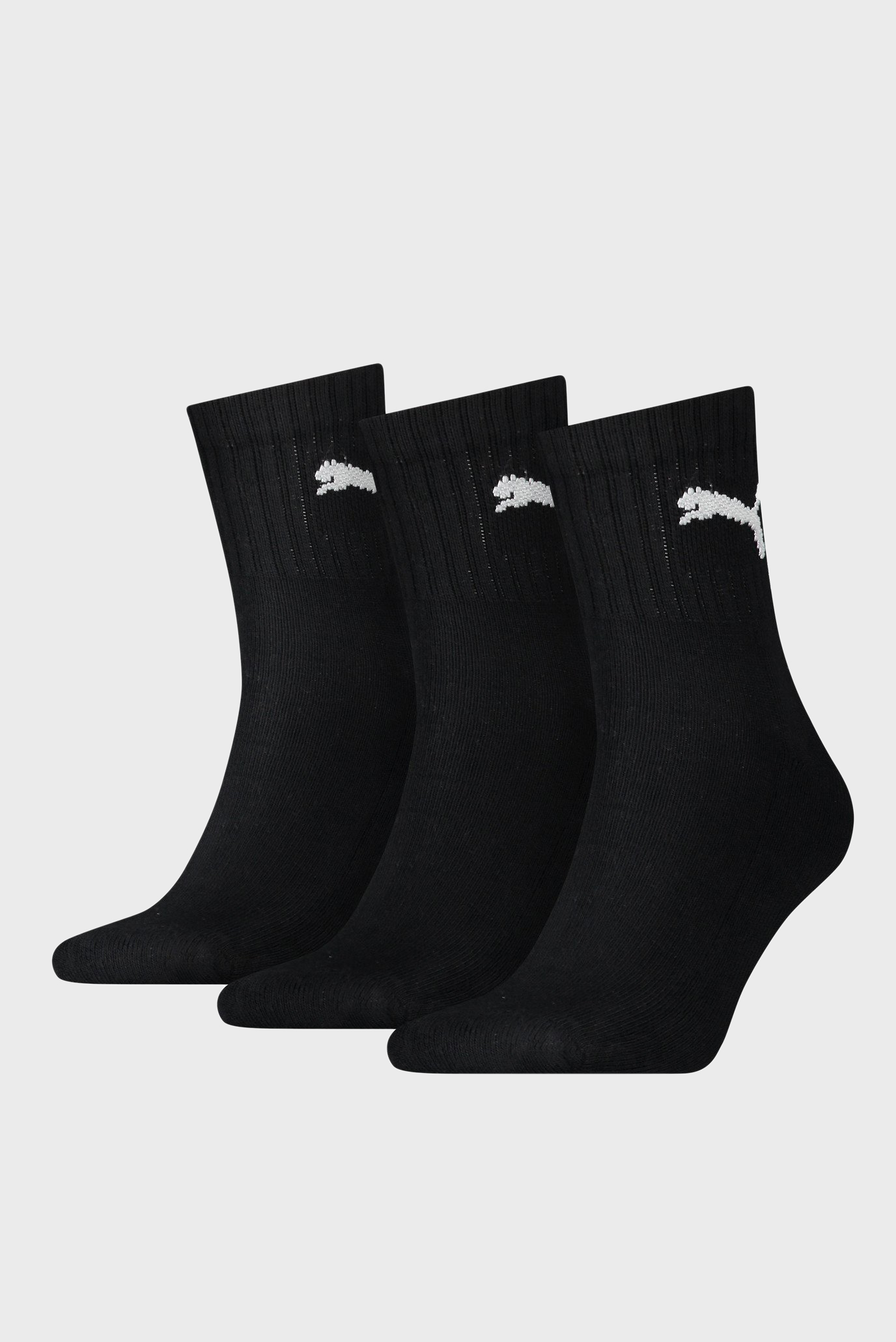 Черные носки (3 пары) Unisex Short Crew Socks 1