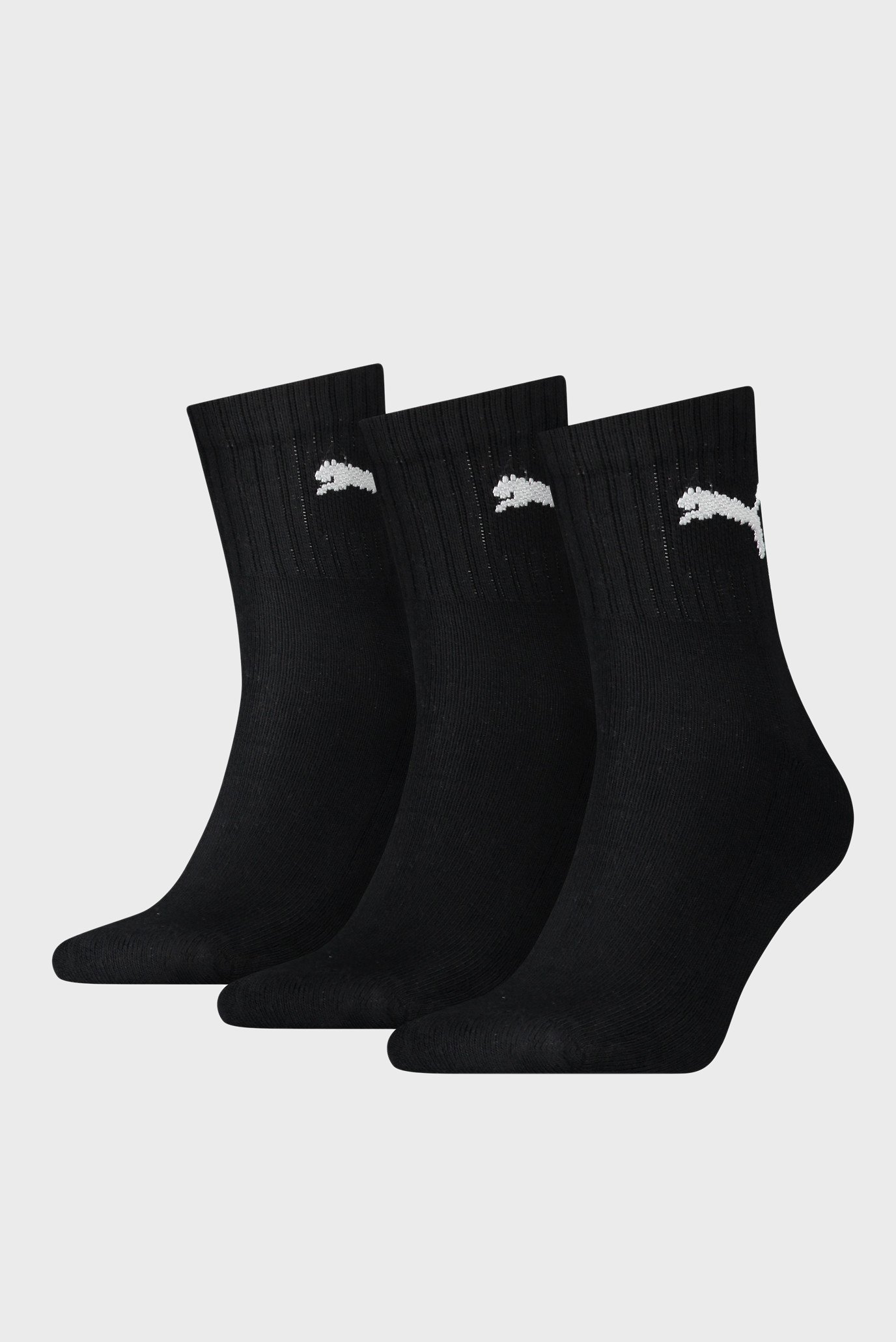 Чорні шкарпетки (3 пари) Unisex Short Crew Socks 1