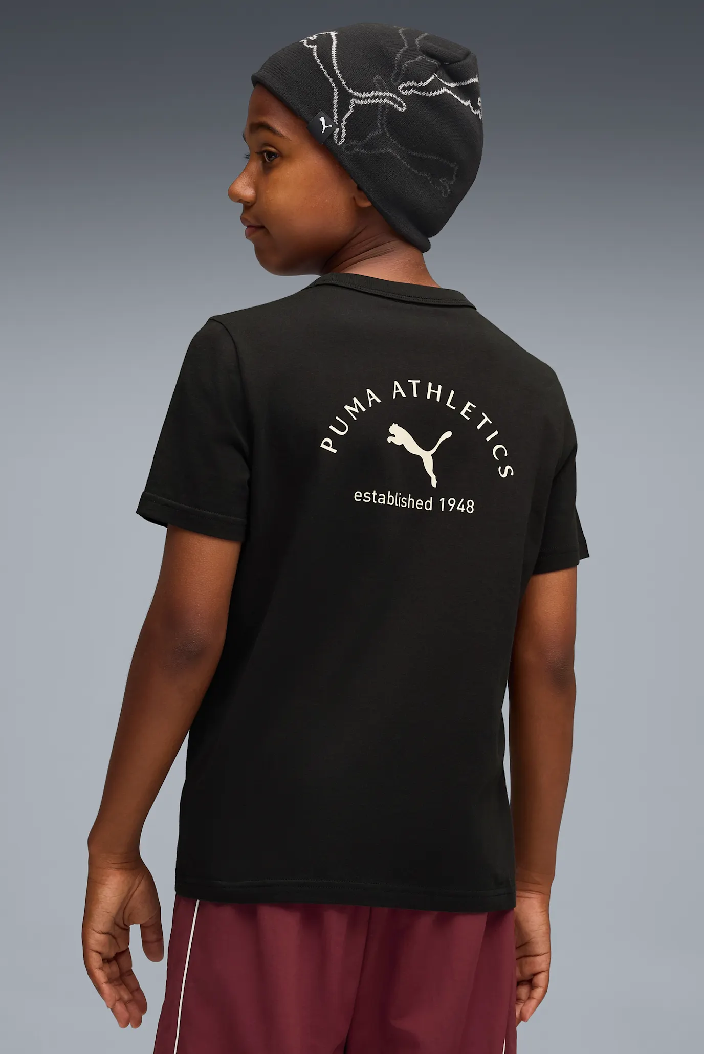 Детская черная футболка PUMA Class Graphic Tee Youth 3