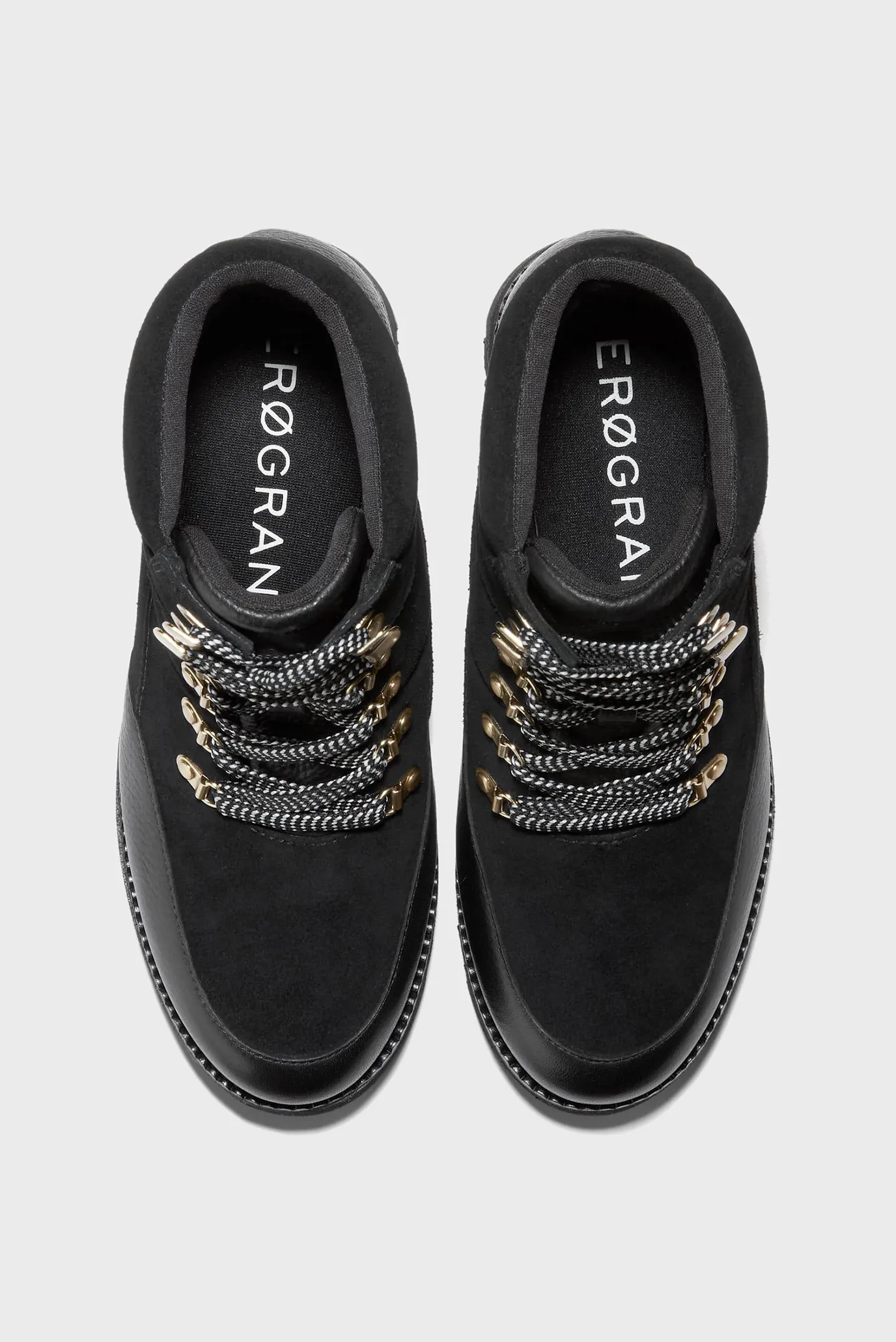 Женские черные замшевые ботильоны ZERØGRAND City Wedge Waterproof 3